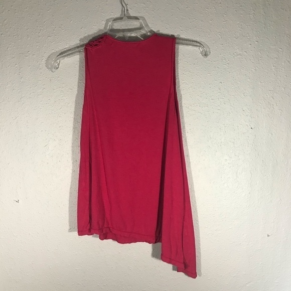 Chelsea & Violet Asymmetrical Pink Tank Top - Picture 3 of 5